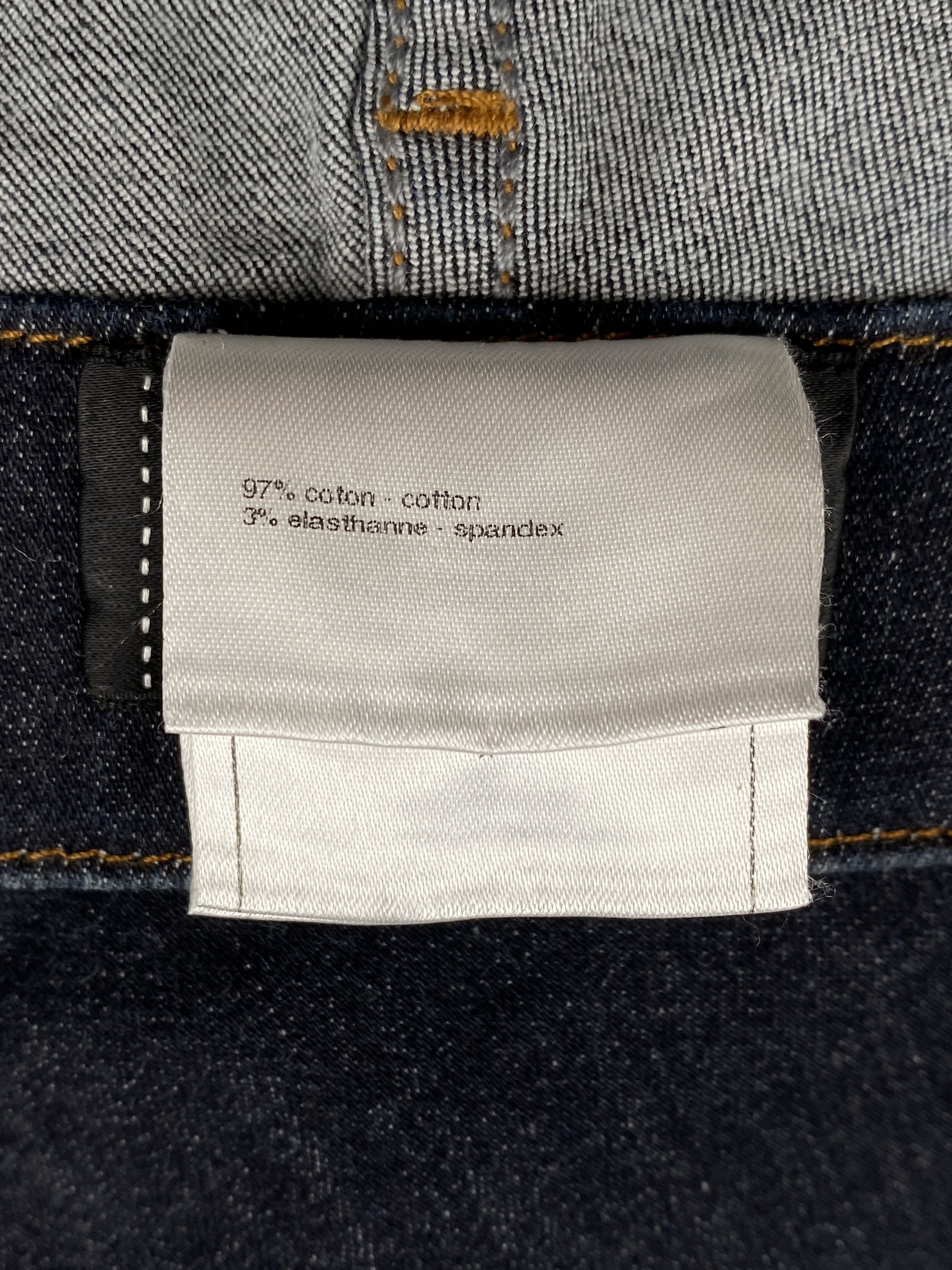 Chanel Geometric Laser Print Coco Mark Buttons Denim Jeans Size US 27 - 15 Thumbnail