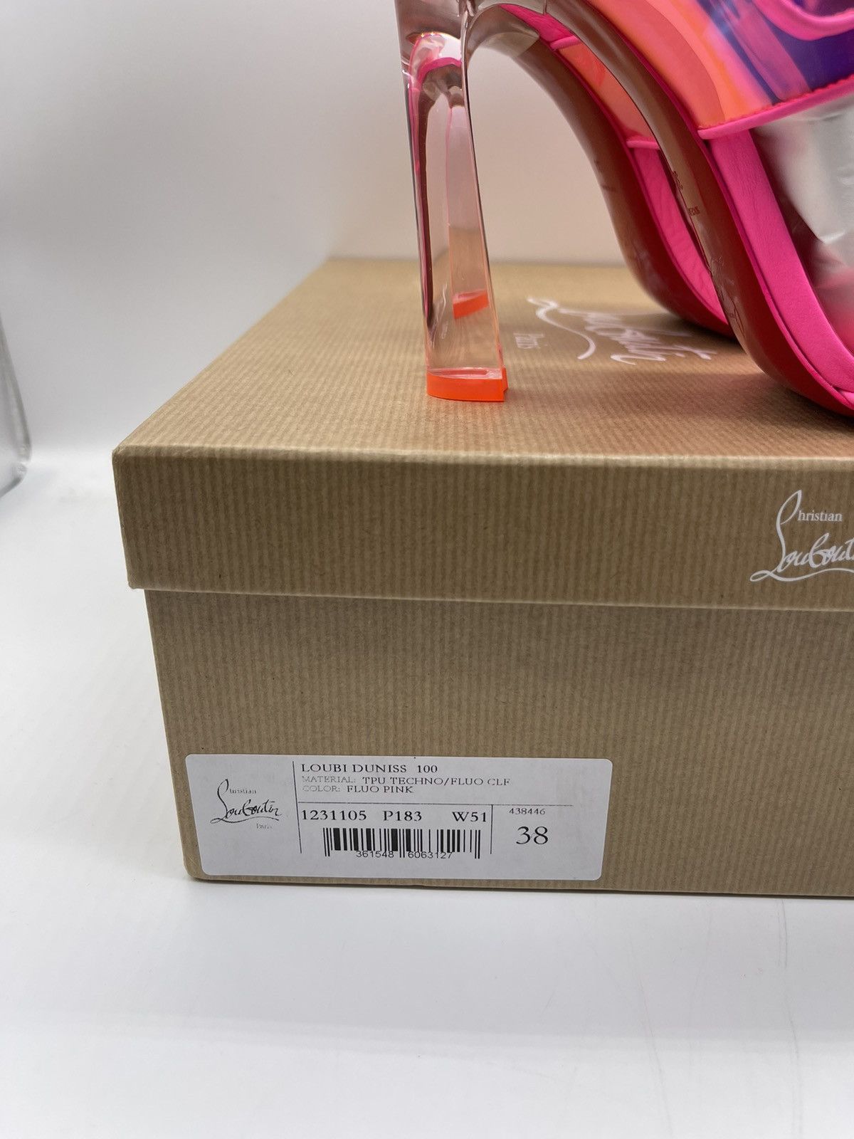 Christian Louboutin christian louboutin Duniss PVC Heels Size 38 Size US 8 / IT 38 - 6 Thumbnail