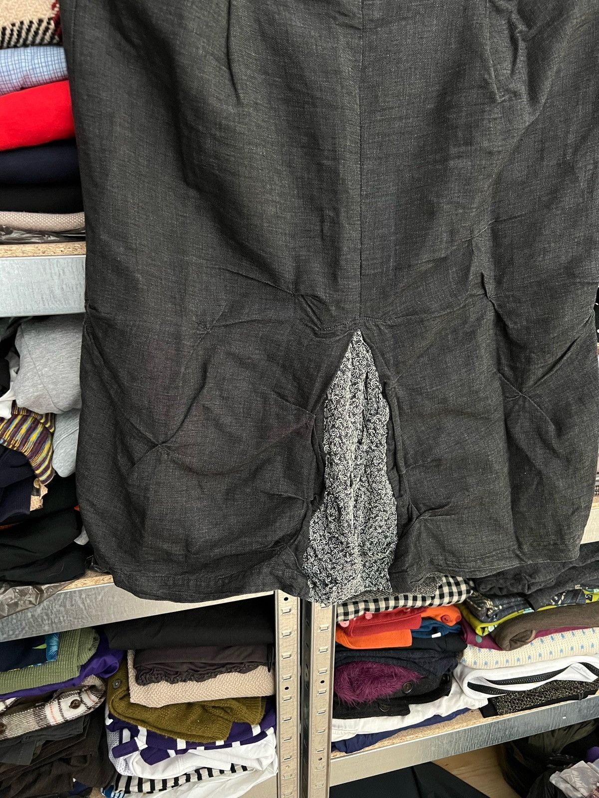 Transit × Vintage Transit Par Such Sz 4 Linen Skirt Mermaid Blend Avant Garde Size 25" / US 0 / IT 36 - 2 Thumbnail