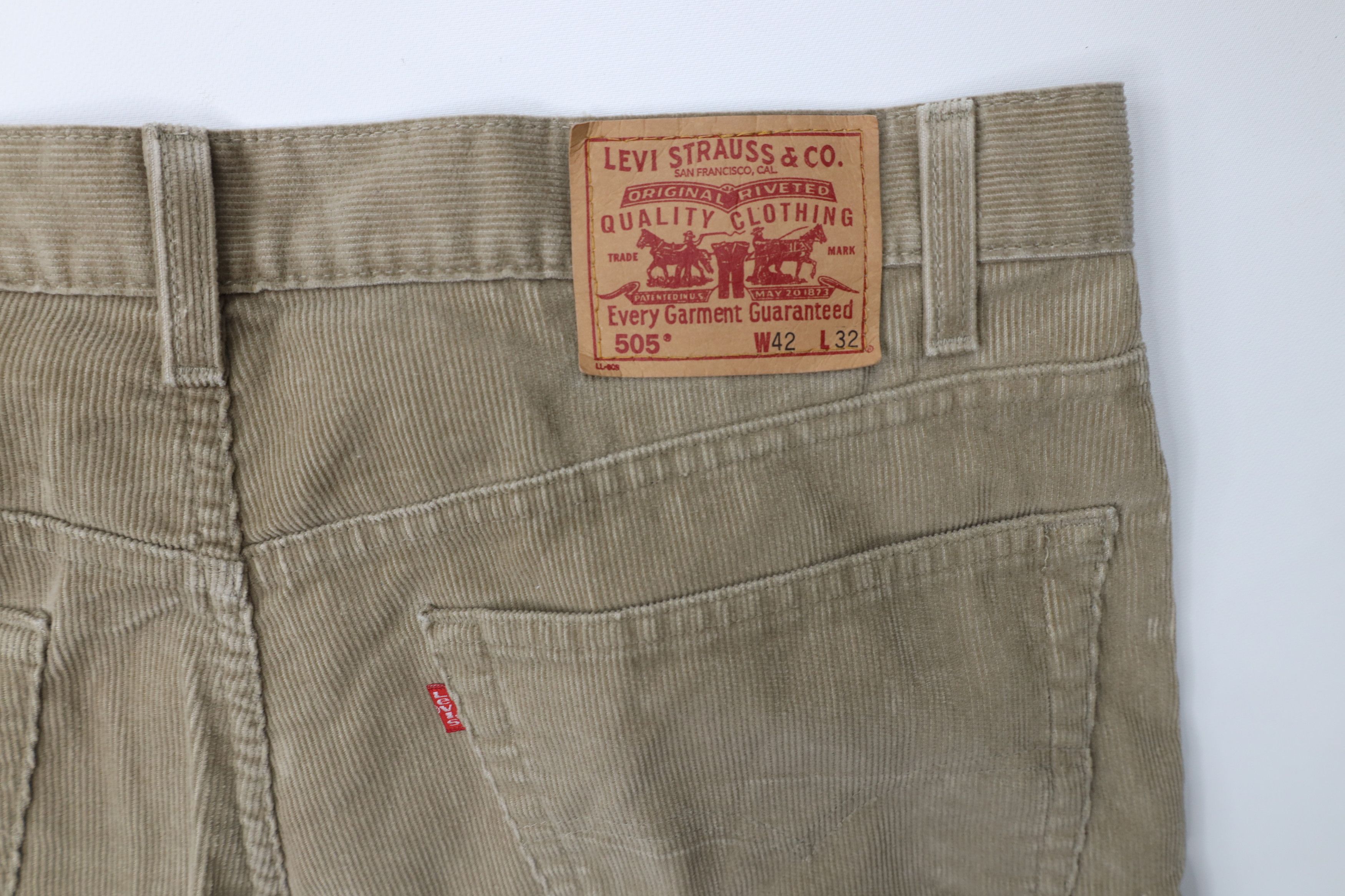 Levi's Vintage Y2K 2000 Levis 505 Straight Leg Corduroy Pants Size US 42 / EU 58 - 12 Thumbnail
