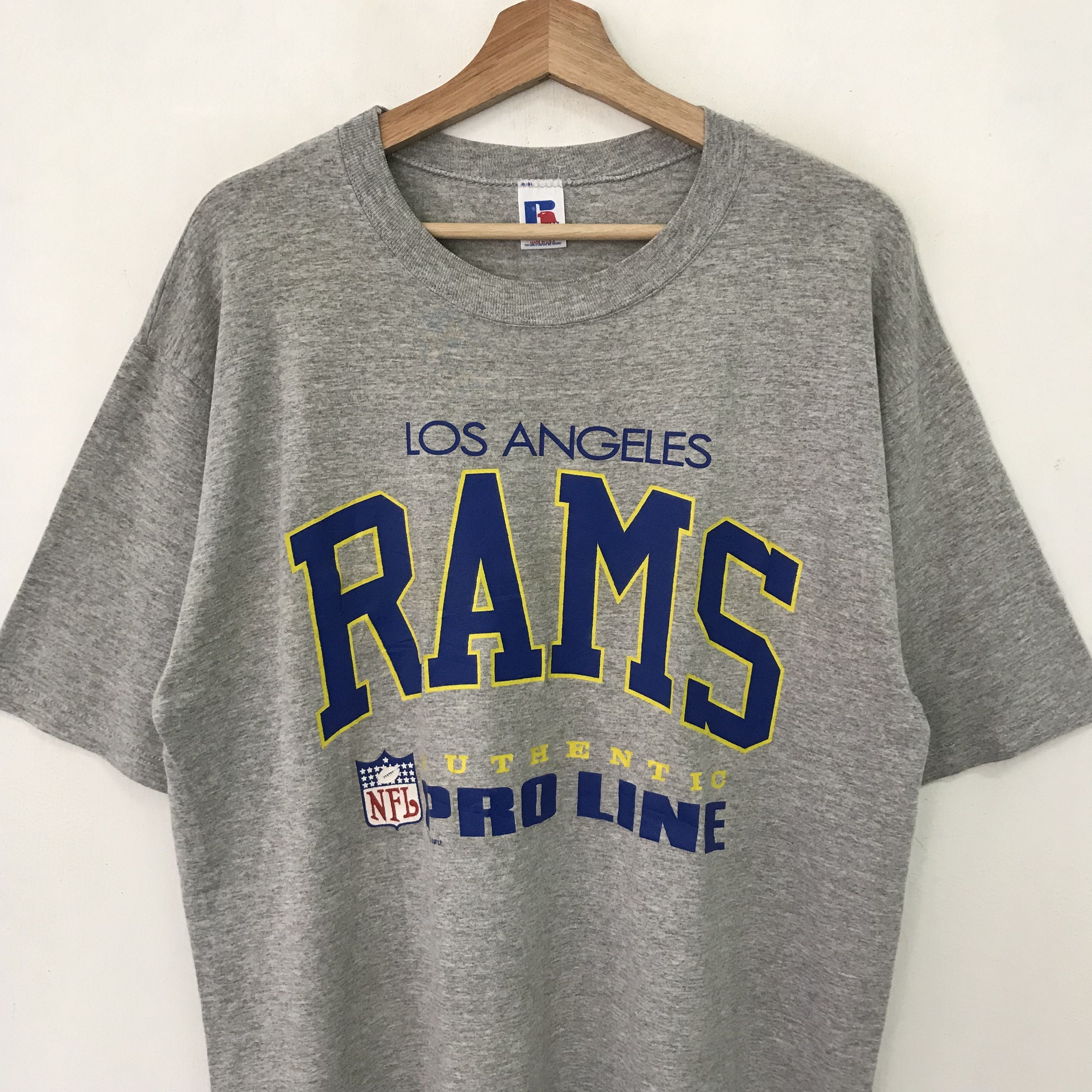 Vintage Vintage 90s St. Louis Rams Football Gray Tshirt - 634 Size US L / EU 52-54 / 3 - 3 Thumbnail