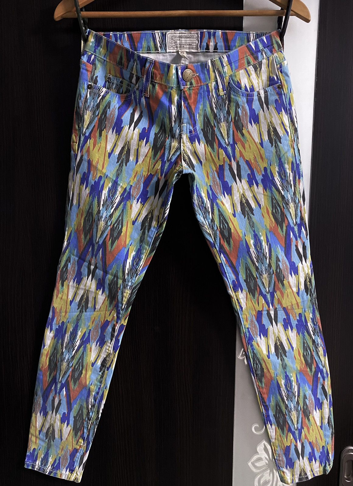 Current/Elliot Current/Elliott Full Printed Multicolour Arrow Stretch Jeans Size 25" / US 0 / IT 36 - 3 Thumbnail
