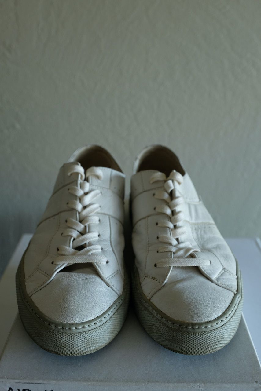 Yohji Yamamoto Y's Yohji Yamamoto White Leather Sneakers Lambskin Shoes 9 Size US 9 / EU 42 - 3 Thumbnail