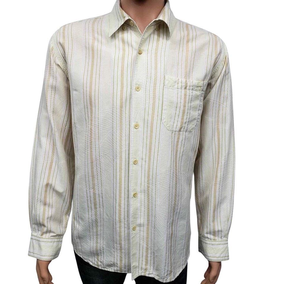 Tommy Bahama Tommy Bahama Shirt Tencel Hidden Button down Striped Floral Size US L / EU 52-54 / 3 - 2 Thumbnail