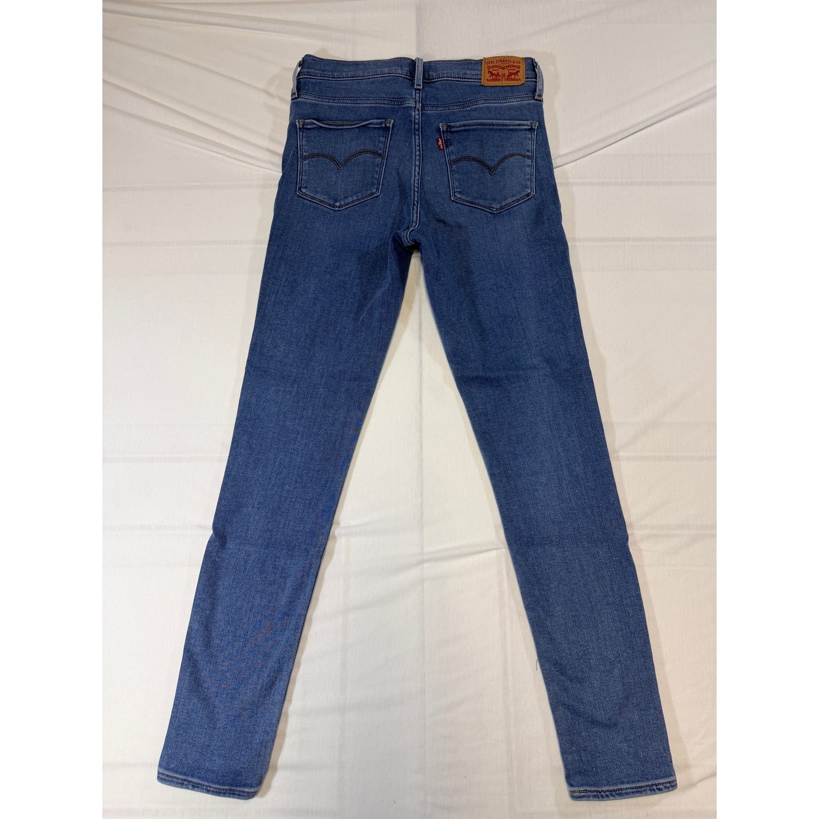 Levi's Levi’s 720 High Rise Super Skinny Jeans Women’s Blue Denim Size 28" / US 6 / IT 42 - 2 Thumbnail