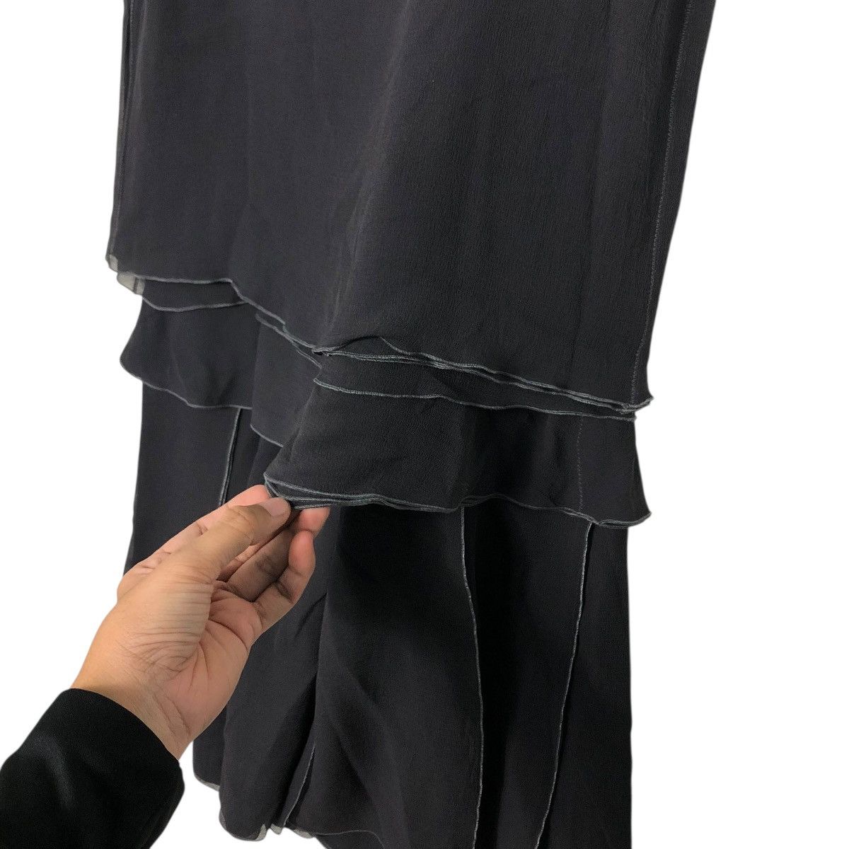 Louis Vuitton 🔥SILK MID-LENGTH DRESS LOUIS VUITTON METALLIC Size XS / US 0-2 / IT 36-38 - 7 Thumbnail