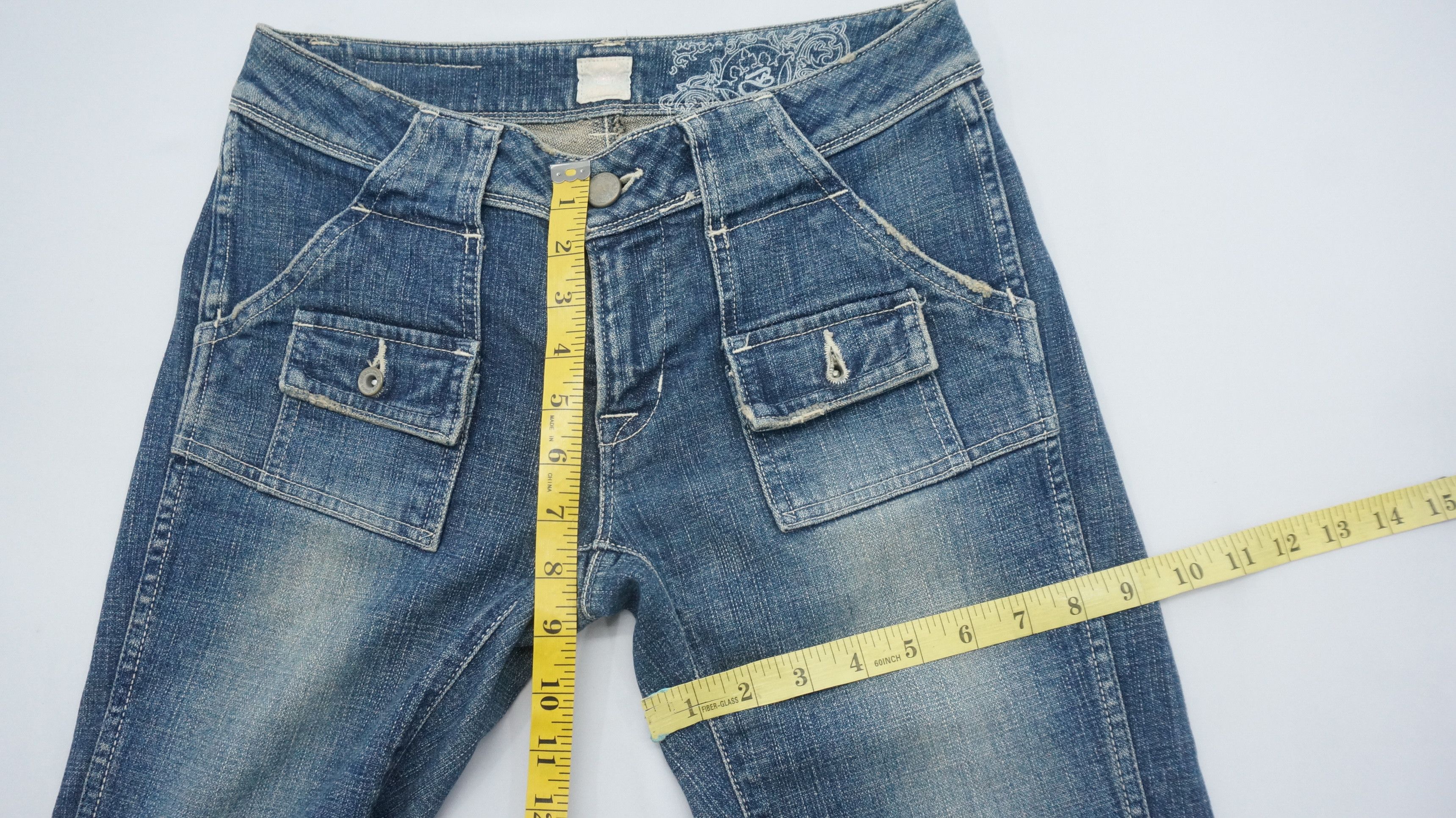 Japanese Brand 🔥 Vintage BRAPPERS Women Flare Bush Jeans Size 29" - 10 Thumbnail