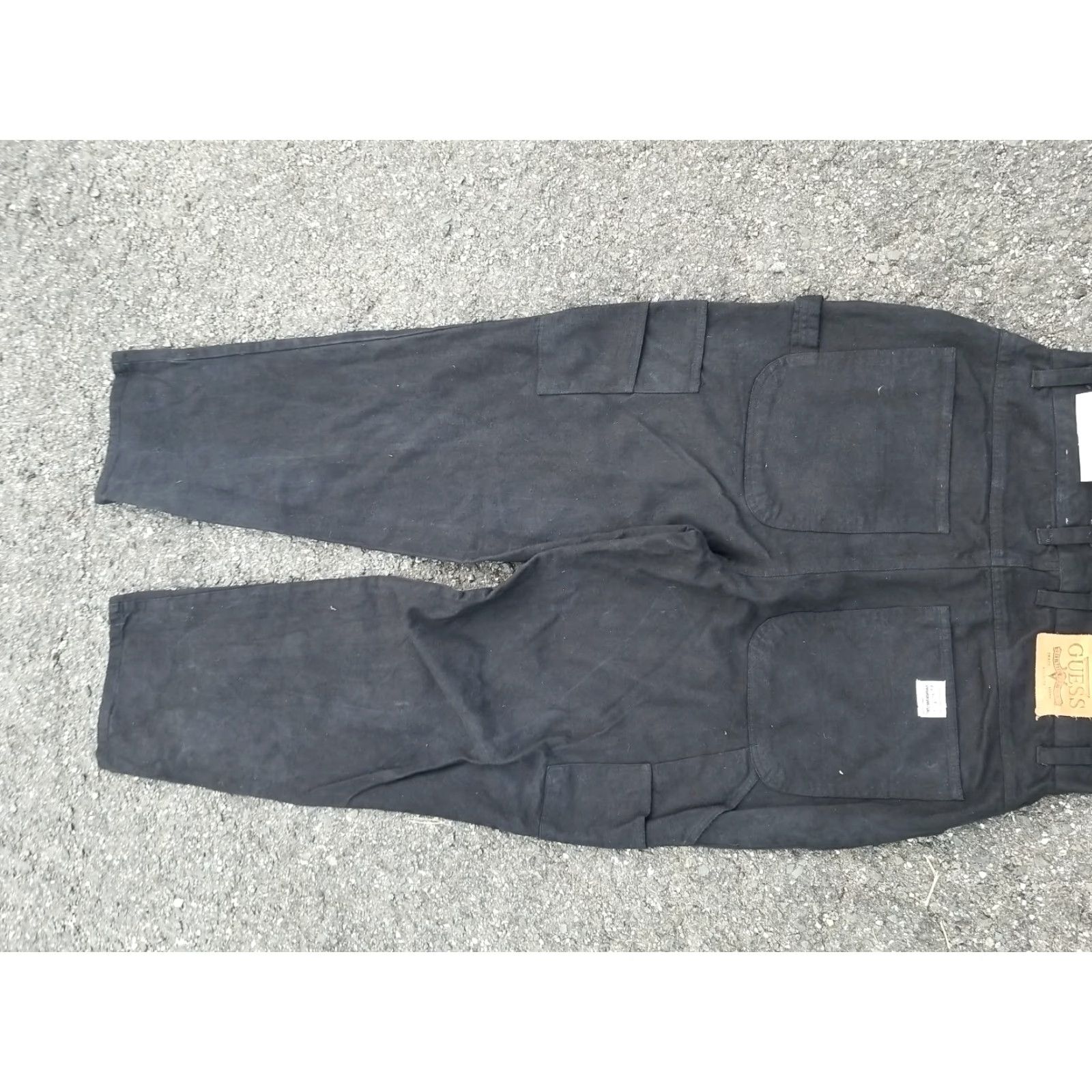 Guess VINTAGE GUESS Jeans Workwear BLACK DENIM CARPENTER USA MADE Mens Size 36 34x34 Relaxed Wide-Leg Jeans Size US 36 / EU 52 - 6 Thumbnail