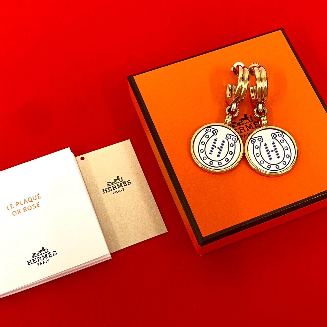 Hermes Hermes Hermès Desert Door Earrings Metal Earrings DUTY FREE for USA Size ONE SIZE - 1 Thumbnail