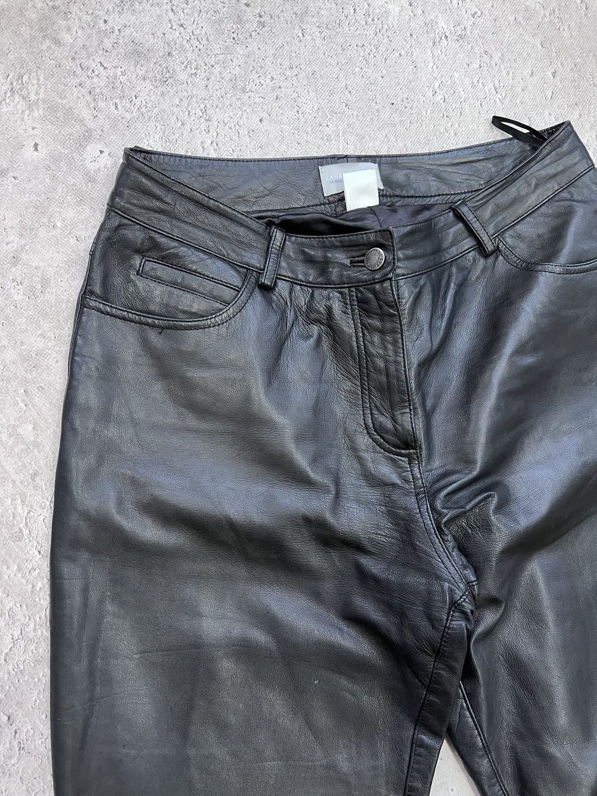 Genuine Leather × Vintage Vintage 90's Y2K Style Casual Classic Genuine Leather Pants Size US 32 / EU 48 - 5 Thumbnail