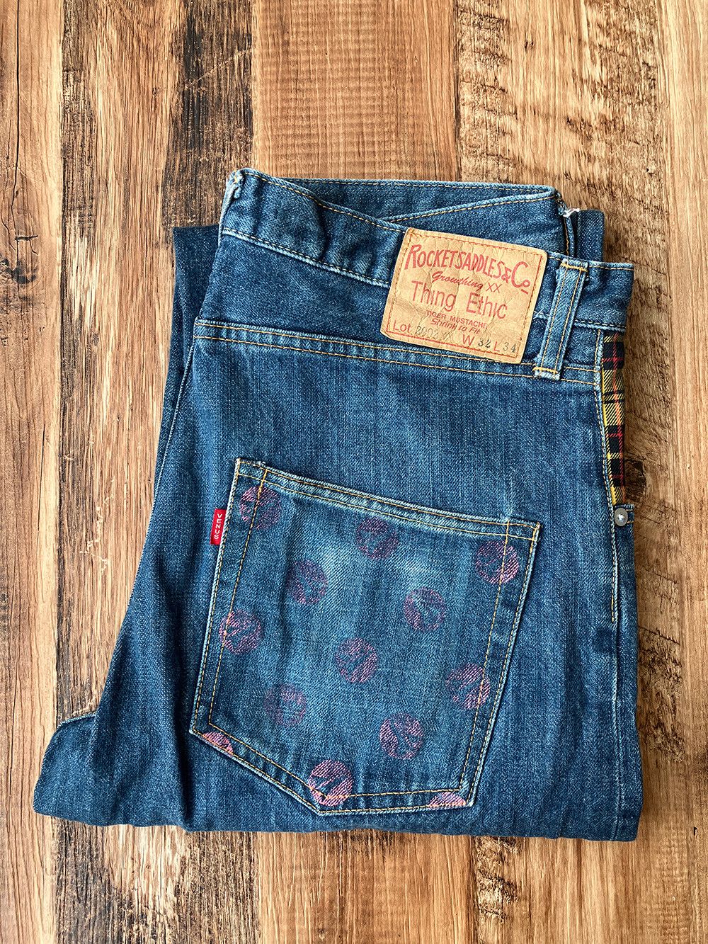 Japanese Brand ROCKETS 2002XX W31 X L29 Rare Japanese Jeans Size US 31 - 17 Thumbnail