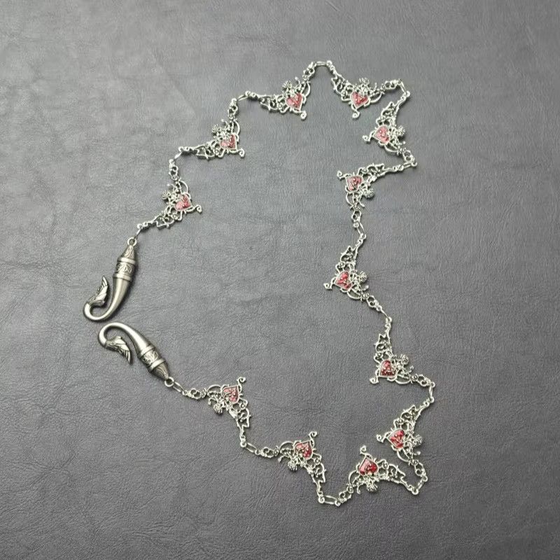 Jewelry Retro Rose Vine Love Collarbone Pants Chain Size ONE SIZE - 6 Thumbnail