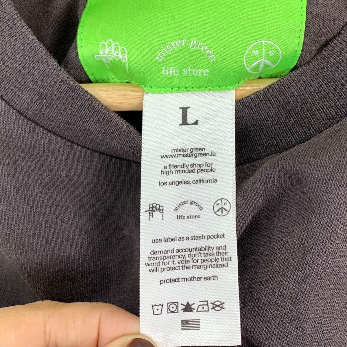 Japanese Brand MISTER GREEN LA Los Angeles Life Store Japanese Brand Shirt Size US L / EU 52-54 / 3 - 5 Thumbnail