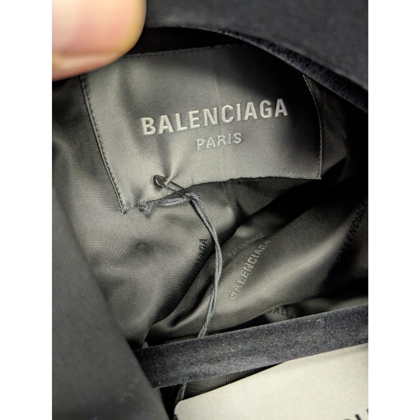 Balenciaga o1rshd1 Barathea Coat in Black Size US M / EU 48-50 / 2 - 21 Thumbnail