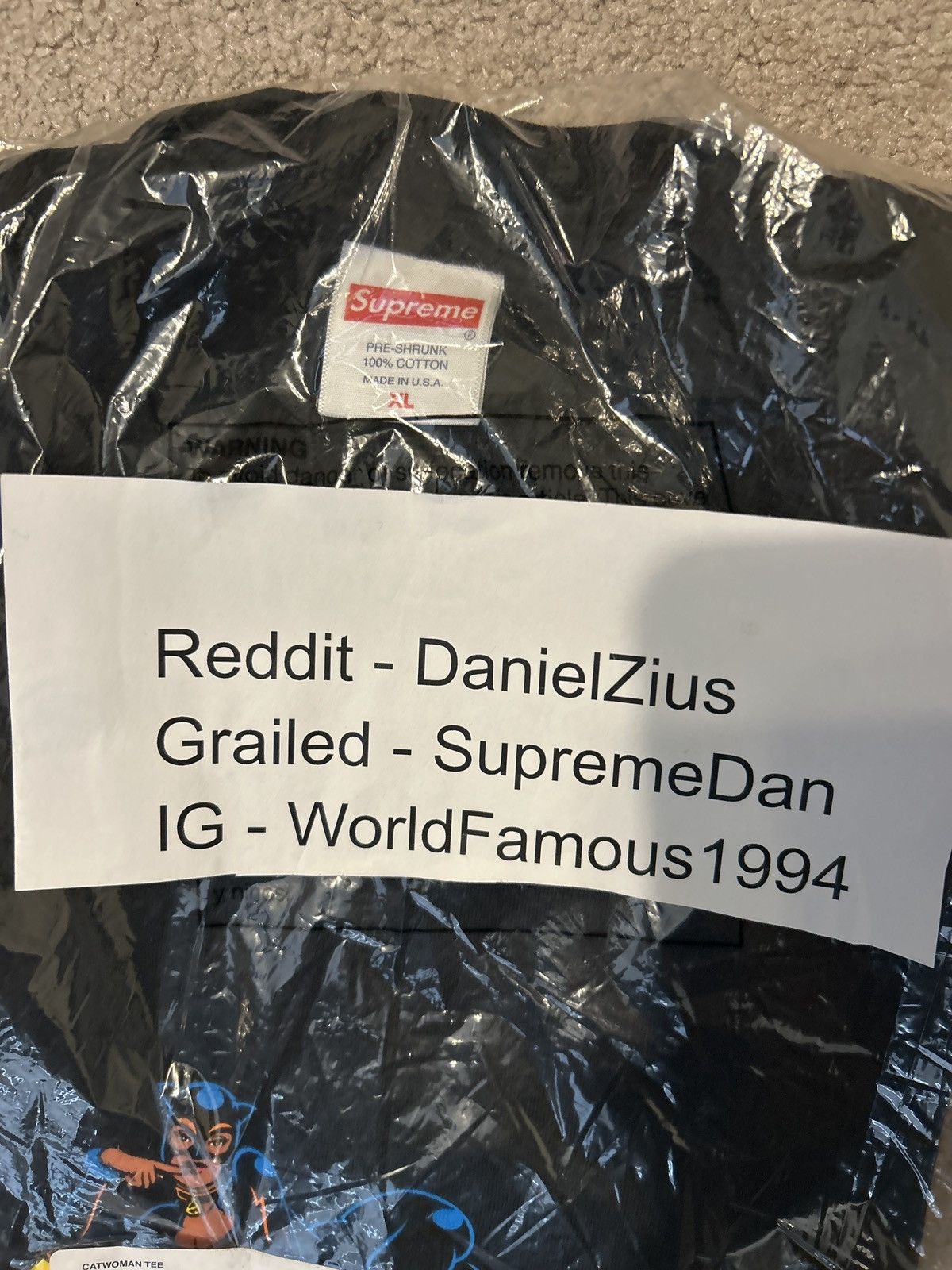 Supreme Supreme Catwoman Tee 'Black' Size US XL / EU 56 / 4 - 2 Thumbnail