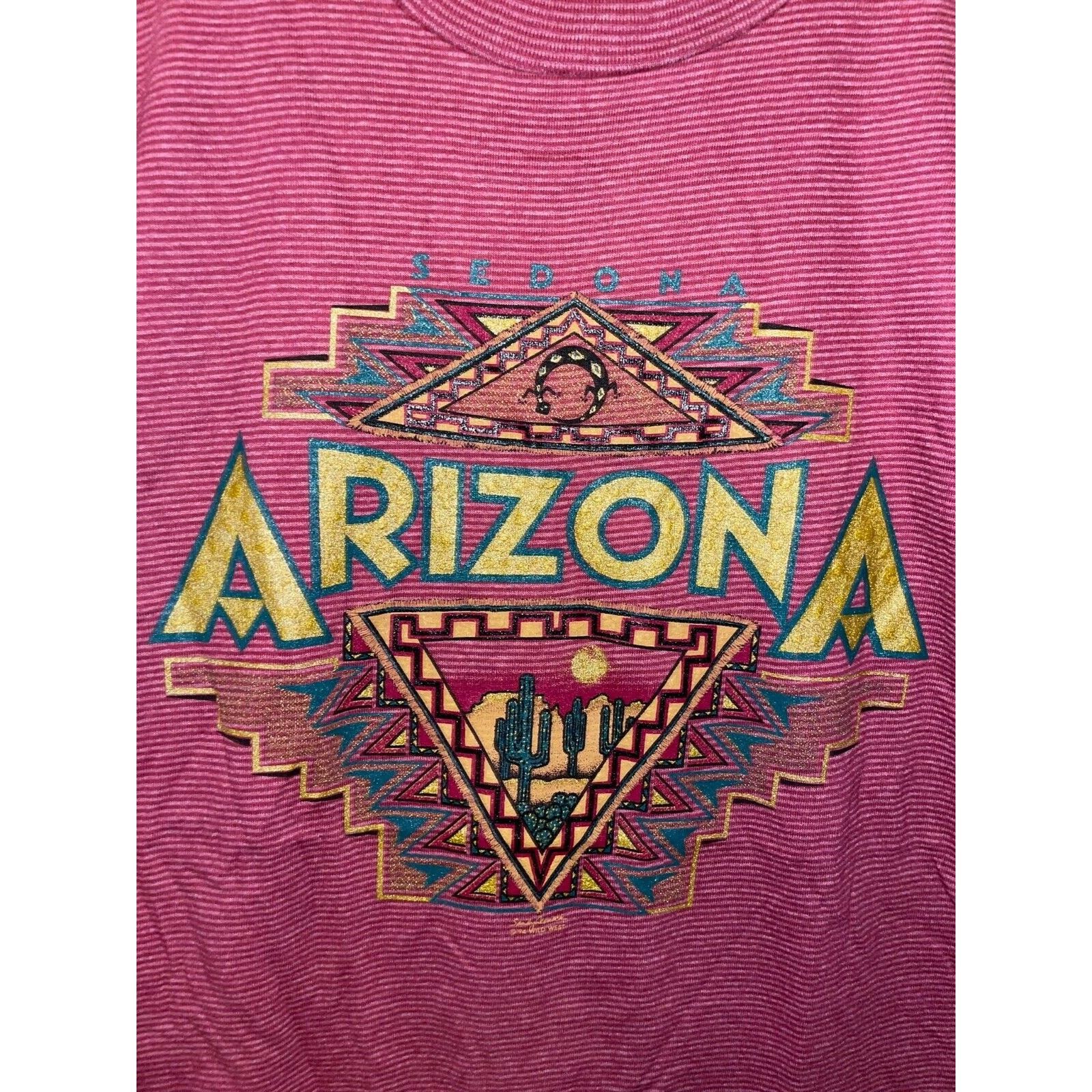 Vintage Vintage Sedona Arizona Shirt Cactus Desert Red Tee 90s VTG L Size US L / EU 52-54 / 3 - 2 Thumbnail