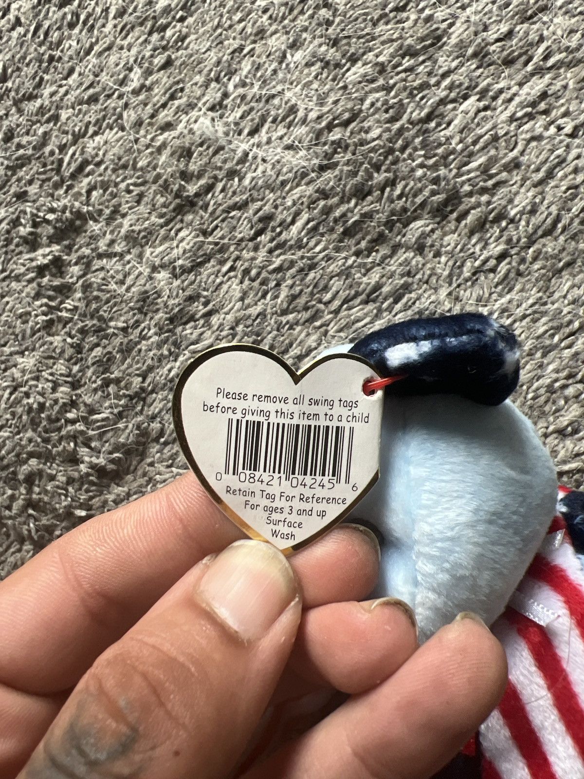 Vintage 1999 Ty Spangle Beanie Baby Size ONE SIZE - 5 Thumbnail