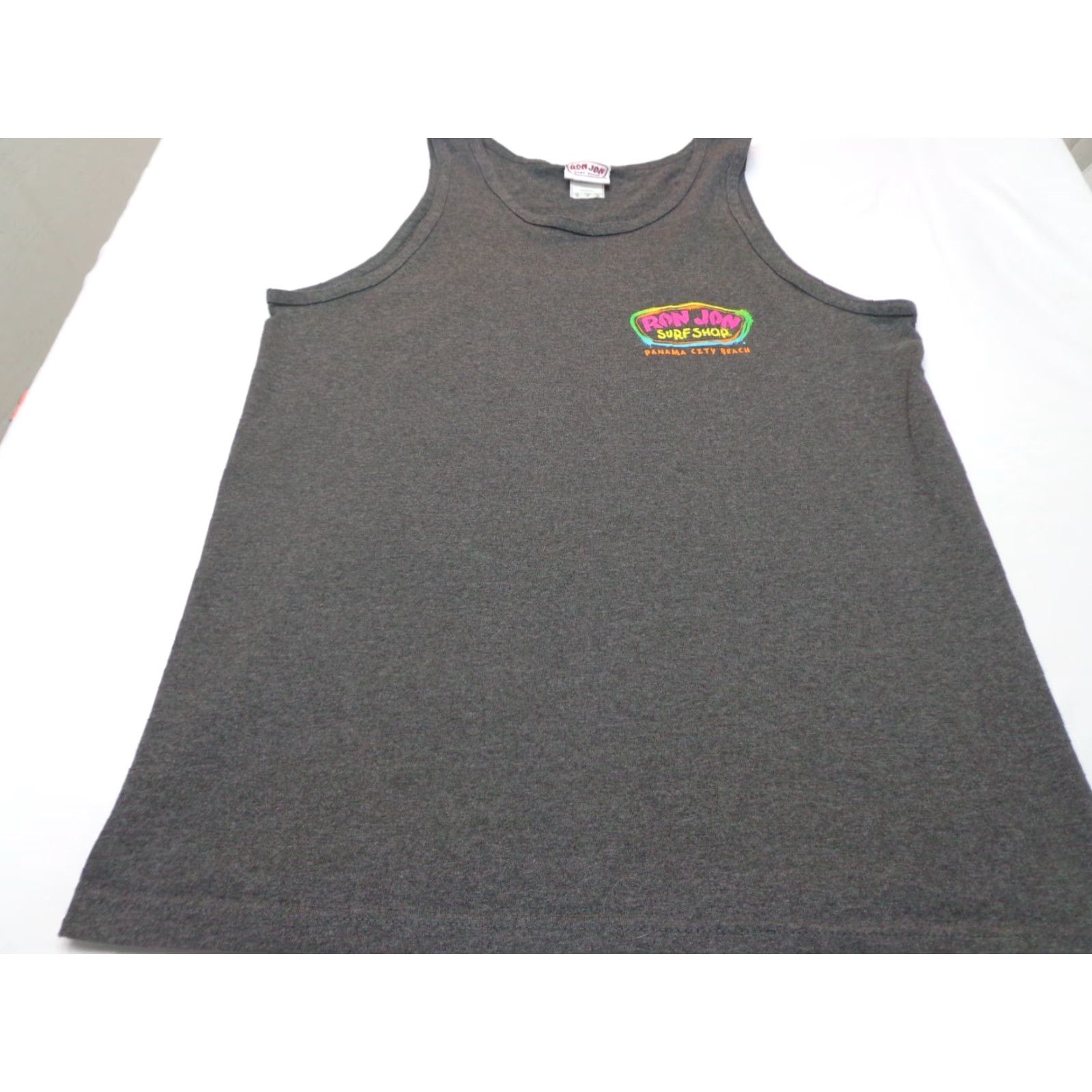 Ron Jon Surf Shop Ron Jon Surf Shop Tank Top Unisex Adults Gray M Casual Travel Beach 90s? Size M / US 6-8 / IT 42-44 - 3 Thumbnail