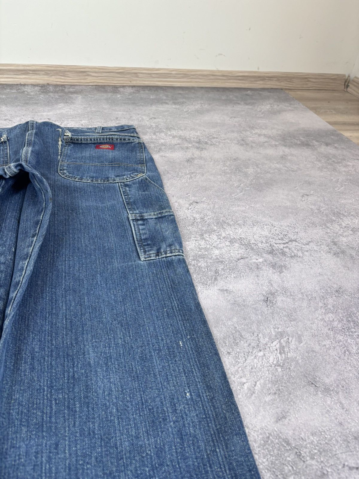 Dickies Dickies Men’s Denim Jeans Blue Distressed USA Workwear Size US 36 / EU 52 - 5 Thumbnail