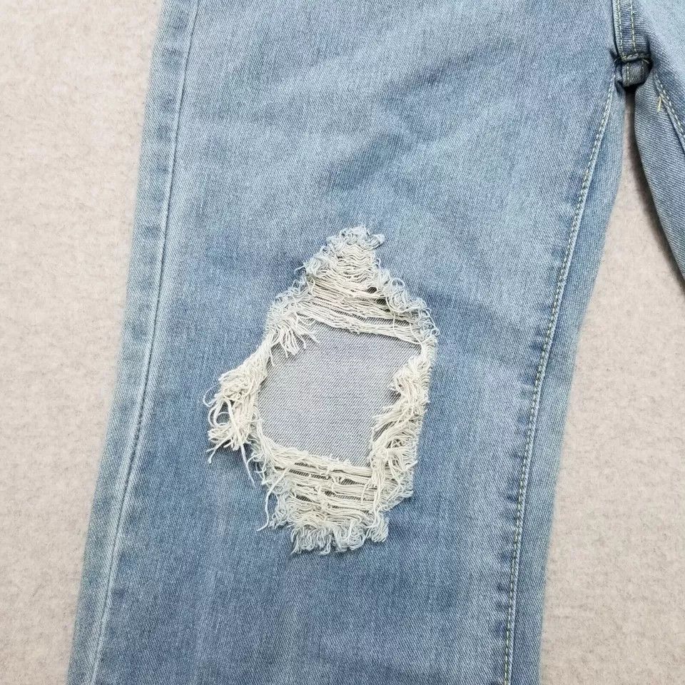 Other Distressed Womens Jeans 26 Blue Denim Mid Rise Straight Size 26" / US 2 / IT 38 - 2 Thumbnail