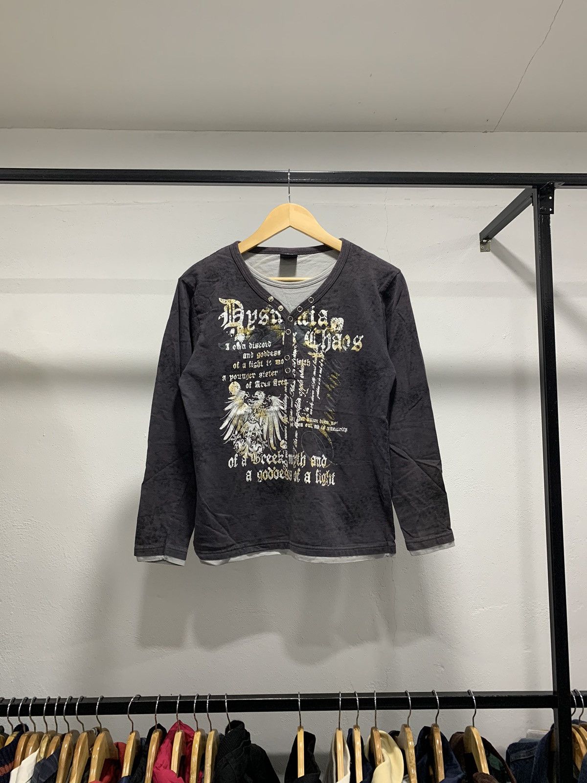 Hysteric Glamour × Japanese Brand × Vintage 💥FINAL DROP💥 Beaumere Poem Wording Ls Size US M / EU 48-50 / 2 - 1 Thumbnail