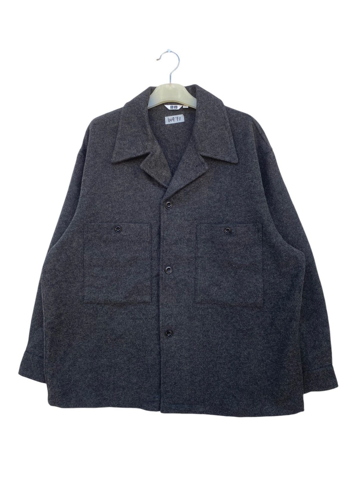 Lemaire × Uniqlo Lemaire X Uniqlo Men’s Fleece Jersey Overshirt Size US XXL / EU 58 / 5 - 1 Thumbnail