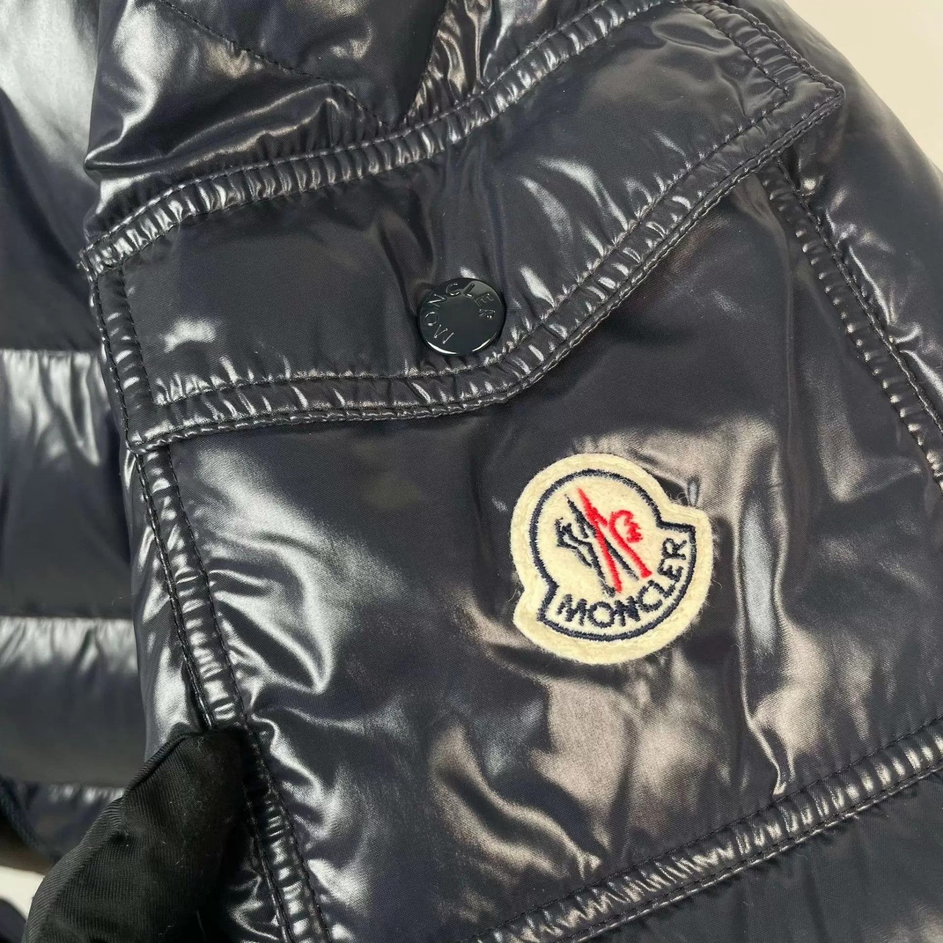 Moncler Moncler men's navy down jacket 3 2017 Size US L / EU 52-54 / 3 - 4 Thumbnail