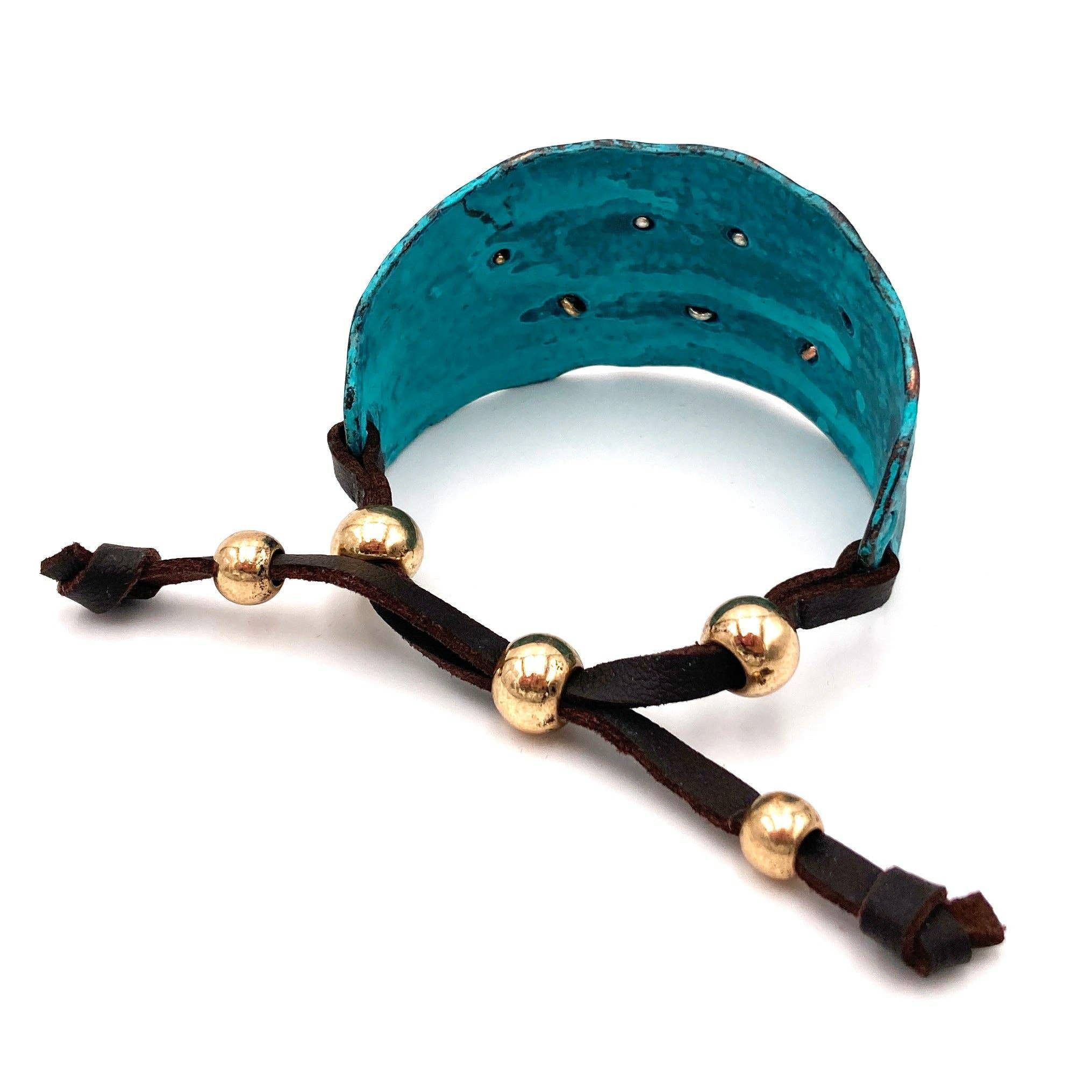 Other Longhorn Turquoise Western Bracelet Cuff with Vintage Patina Size ONE SIZE - 9 Thumbnail