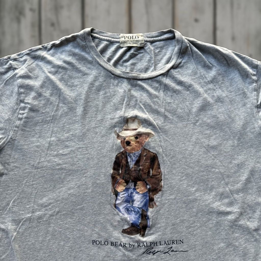 Polo Ralph Lauren T-Shirt Men 4XL Gray Cotton Short Sleeve Crew
