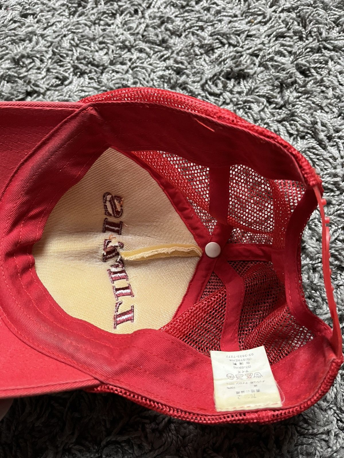 Japanese Brand Japanese Brand "Life Is Peachy" Distressed Trucker Cap Size ONE SIZE - 9 Thumbnail