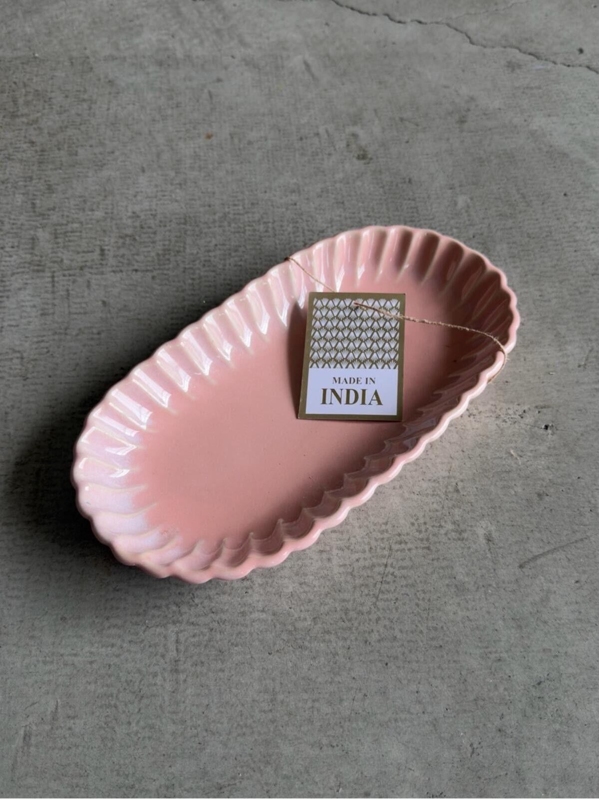 Other Pink Scalloped Ceramic Tray / Vanity Dish / Cottagecore Size ONE SIZE - 1 Thumbnail