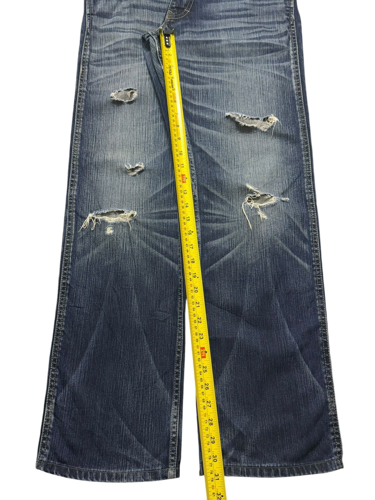 Hysteric Glamour Vintage Y2K Japanese Brand Faded Wash Whiskers Distressed Size US 32 / EU 48 - 10 Thumbnail