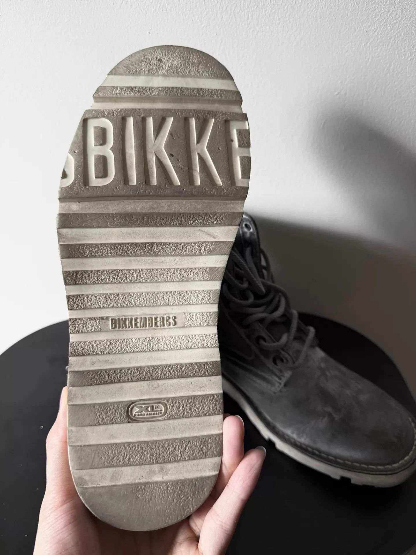 Dirk Bikkembergs Dirk B 00s Distressed Painted Cement Gray Military Boot 42 Size US 9 / EU 42 - 7 Thumbnail