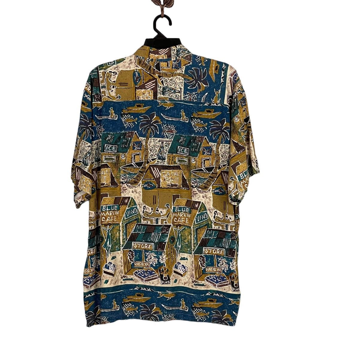 Vintage Vintage Kahala Village Vibe AOP Rayon Shirt Size US XL / EU 56 / 4 - 9 Thumbnail
