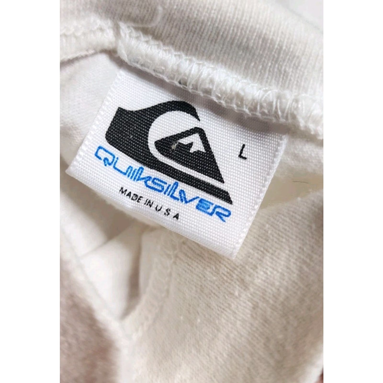 Quiksilver VINTAGE Quicksilver 1990 City High T-Shirt Mens Large White USA Distressed Single Stitch Size US L / EU 52-54 / 3 - 7 Thumbnail