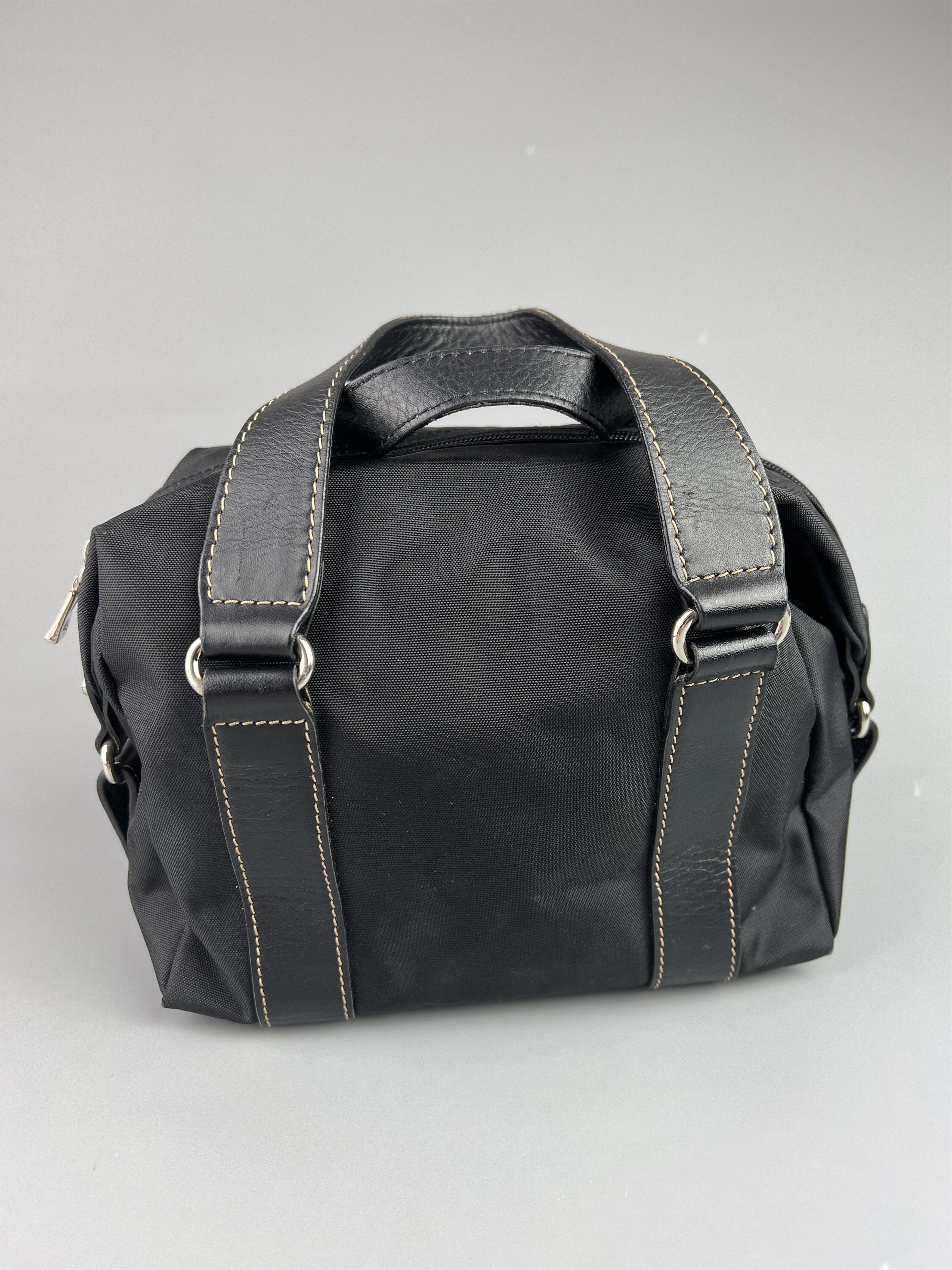 Bogner Bogner Women's Black Nylon Leather Mini Bag Handbag Size ONE SIZE - 3 Thumbnail