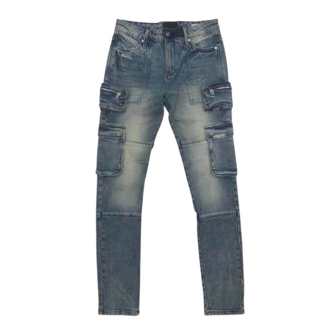 Rta Slate Muddy Sky Cargo Jeans Size US 38 / EU 54 - 1 Thumbnail