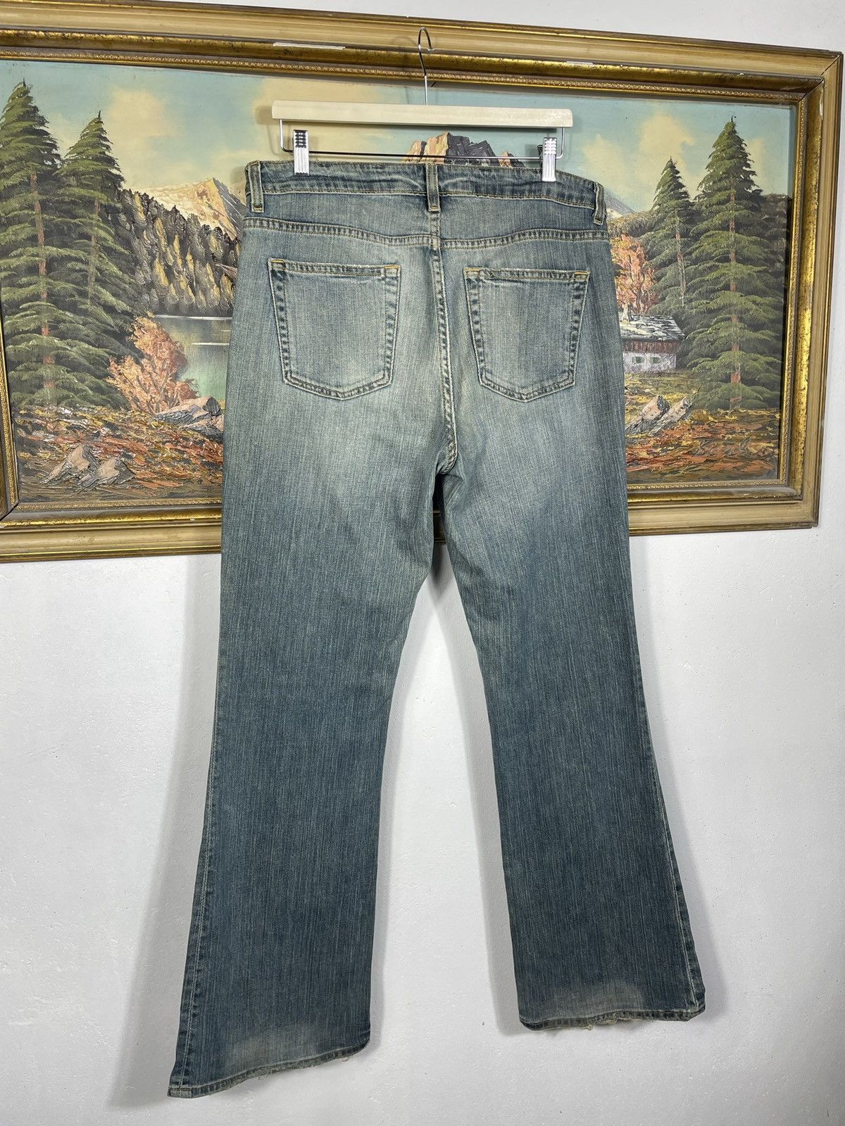 Gap × If Six Was Nine × Vintage Gap Vintage Y2k Denim Jeans Flare Pants Washed Distressed Size US 36 / EU 52 - 7 Thumbnail