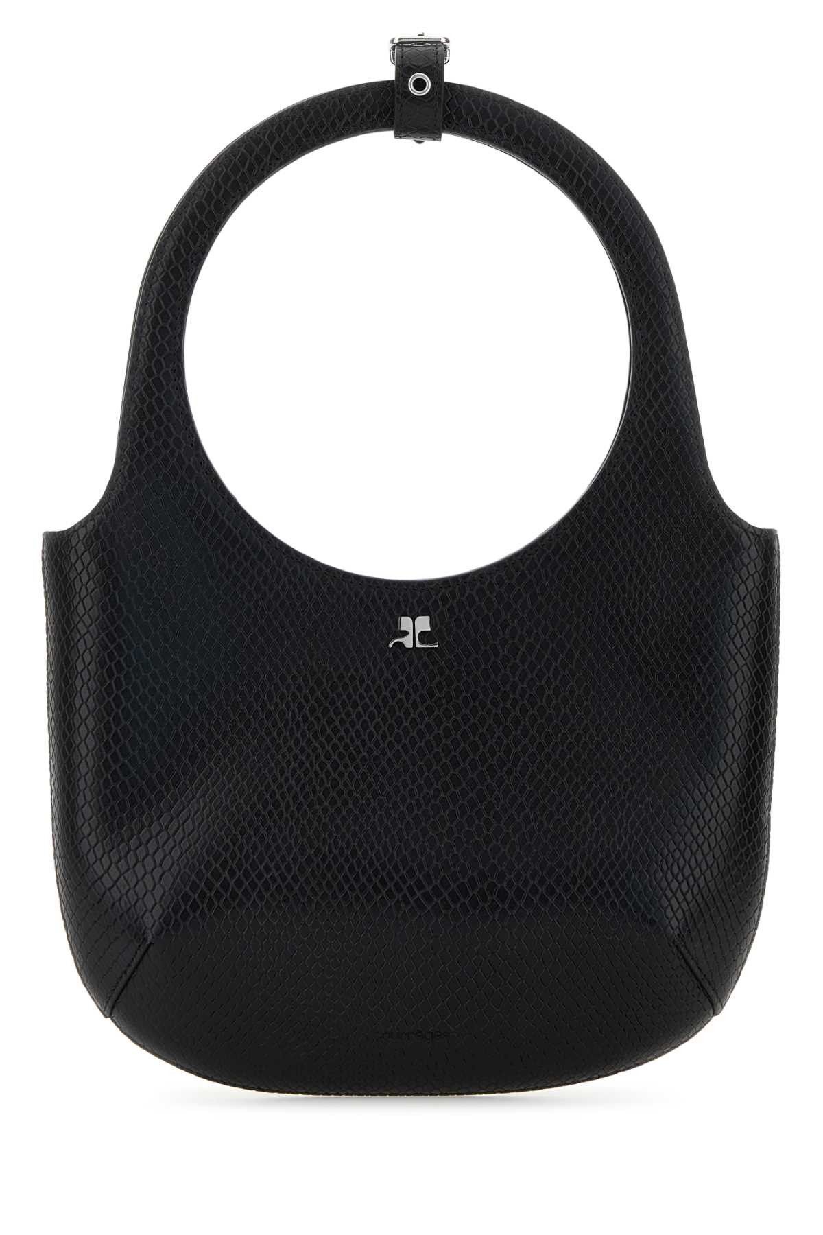 Courreges Black Leather Holy Handbag Size ONE SIZE - 1 Thumbnail