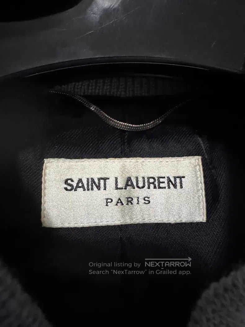 Saint Laurent Paris Saint Laurent Paris Wool and Lamb Fur Misty Blue Baseball Size US L / EU 52-54 / 3 - 6 Thumbnail