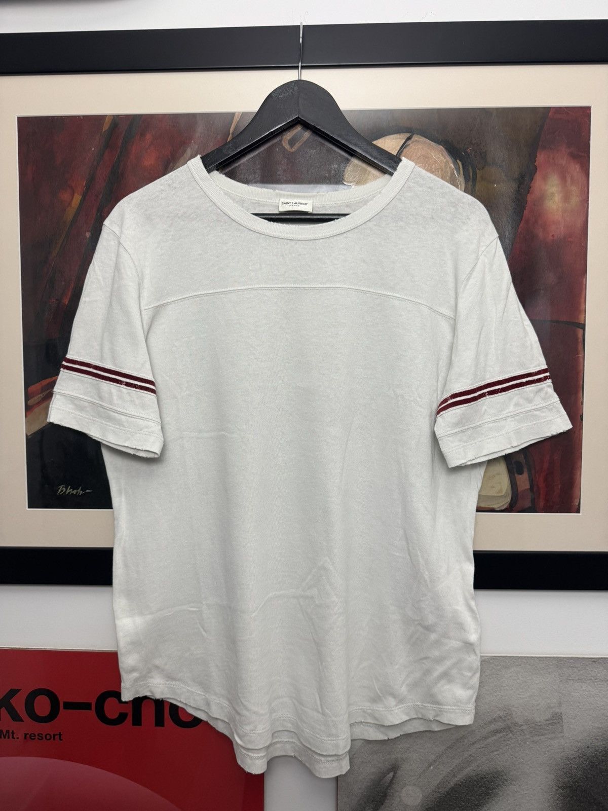 Hedi Slimane × Saint Laurent Paris Saint Laurent Paris Tee SLP Hedi Slimane Big Back Logo Size US S / EU 44-46 / 1 - 2 Thumbnail