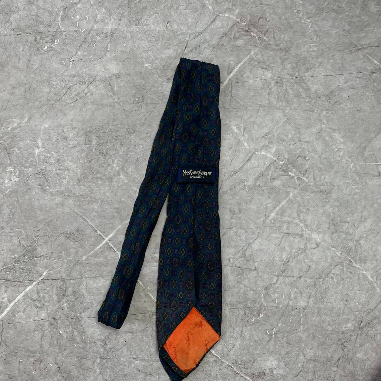 Yves Saint Laurent YVES Saint Lauren 100% Silf Tie Seta Cravatta Mens Size ONE SIZE - 11 Thumbnail