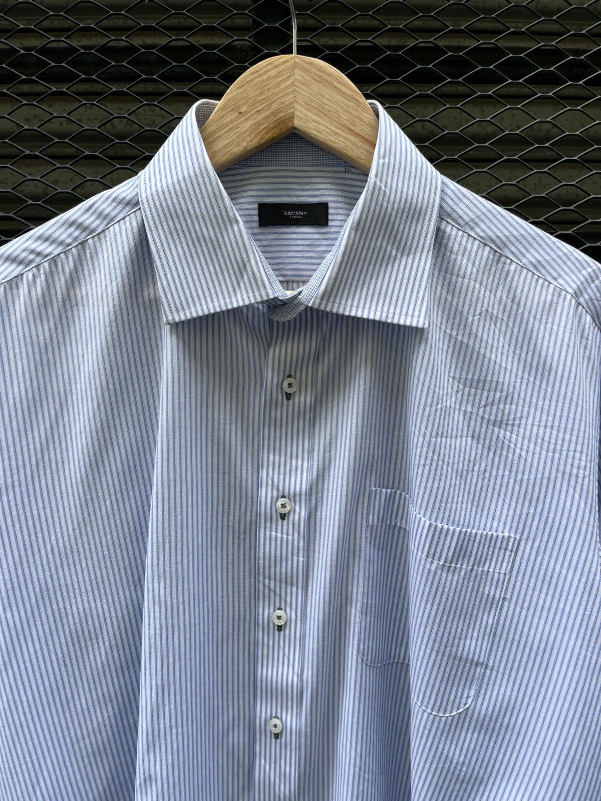Yohji Yamamoto Sacsny Y’saccs by Yohji Yamamoto Striped Shirt Japanese Size US XL / EU 56 / 4 - 3 Thumbnail