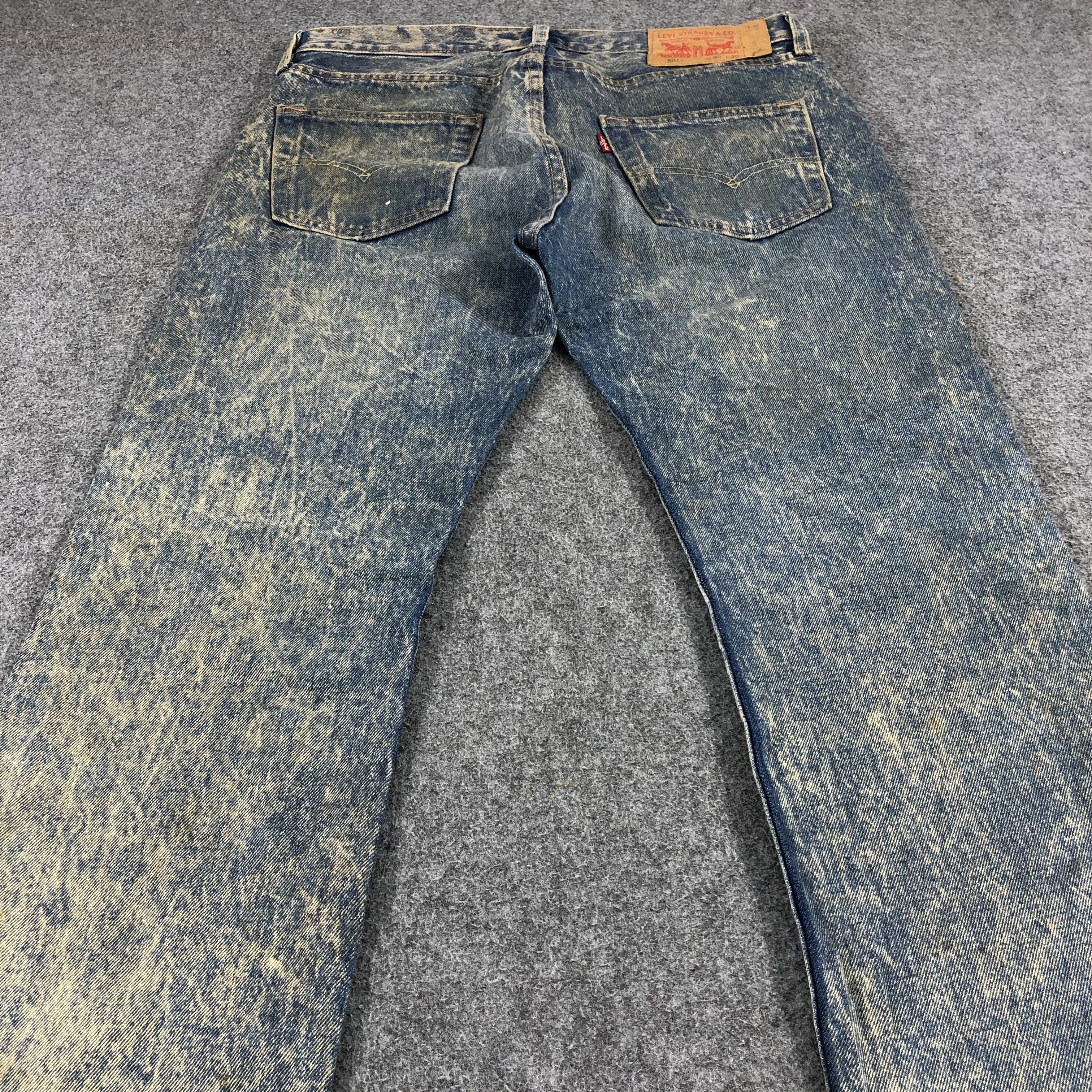 Levi's Vintage Levi's 501 Jeans Rusty Acid Wash Denim KJ318 Size US 30 / EU 46 - 4 Thumbnail