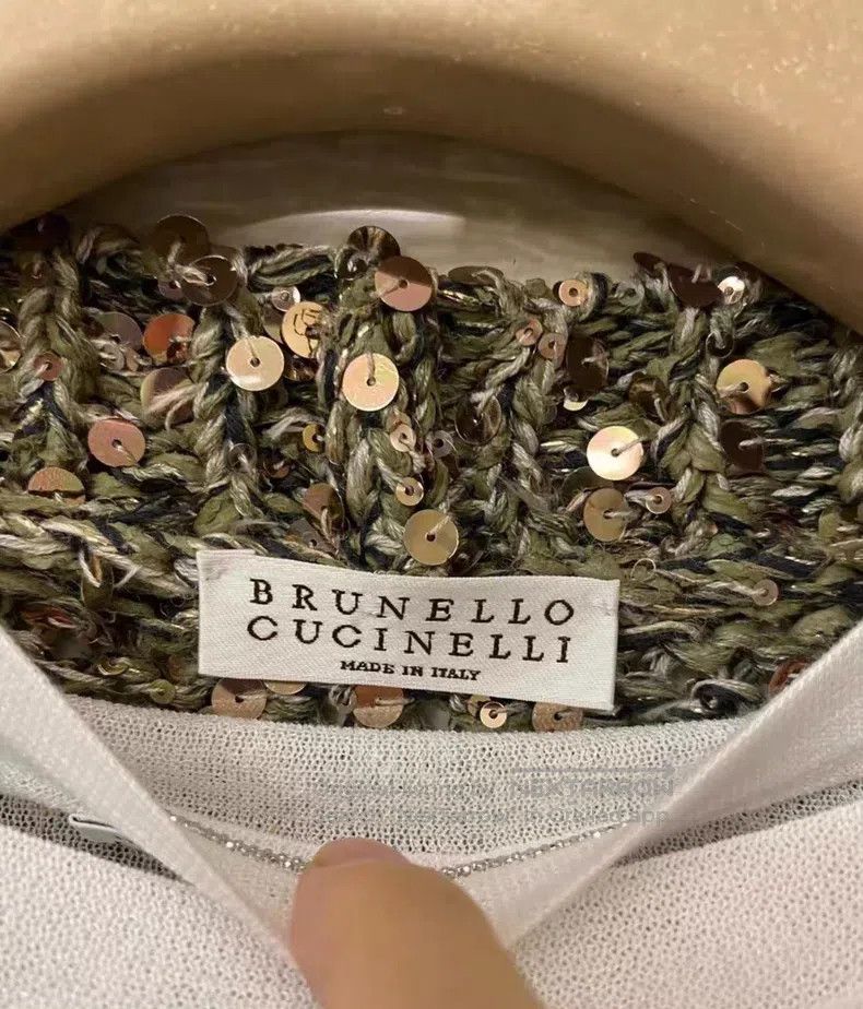 Brunello Cucinelli Brunello Cucinelli Classic Sequined Cardigan Size M / US 6-8 / IT 42-44 - 3 Thumbnail