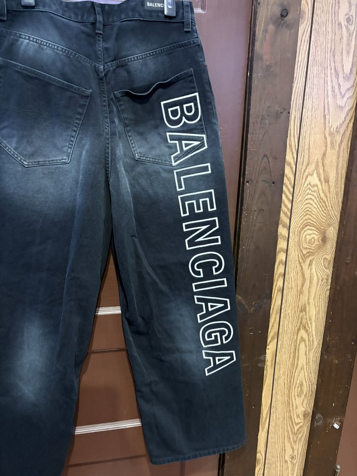 Balenciaga [S] Balenciaga SS24 Outline Baggy Jeans Size US 31 - 6 Thumbnail
