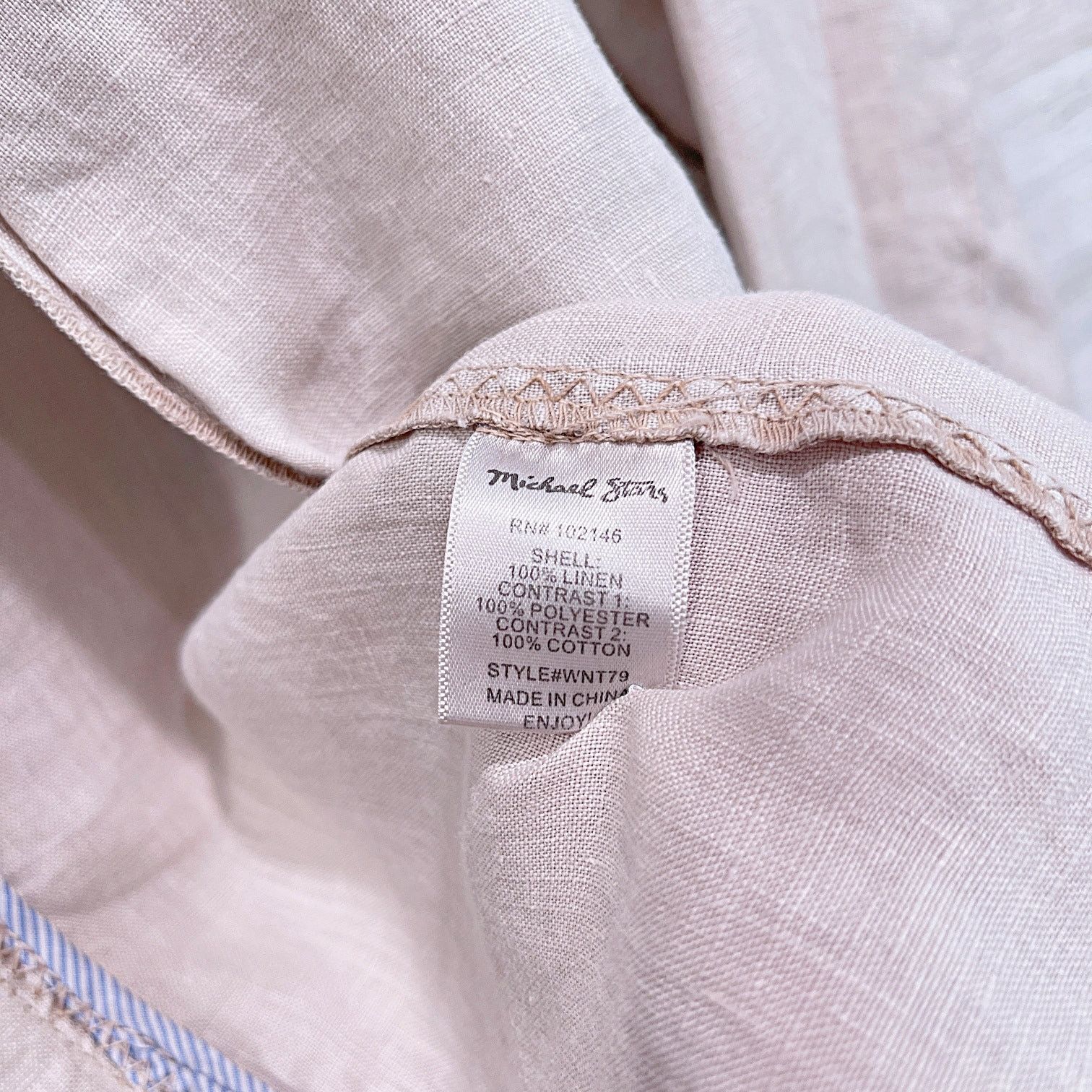 Michael Stars Michael Stars Linen Deconstructed Blazer Beige Womens Medium Size M / US 6-8 / IT 42-44 - 8 Thumbnail