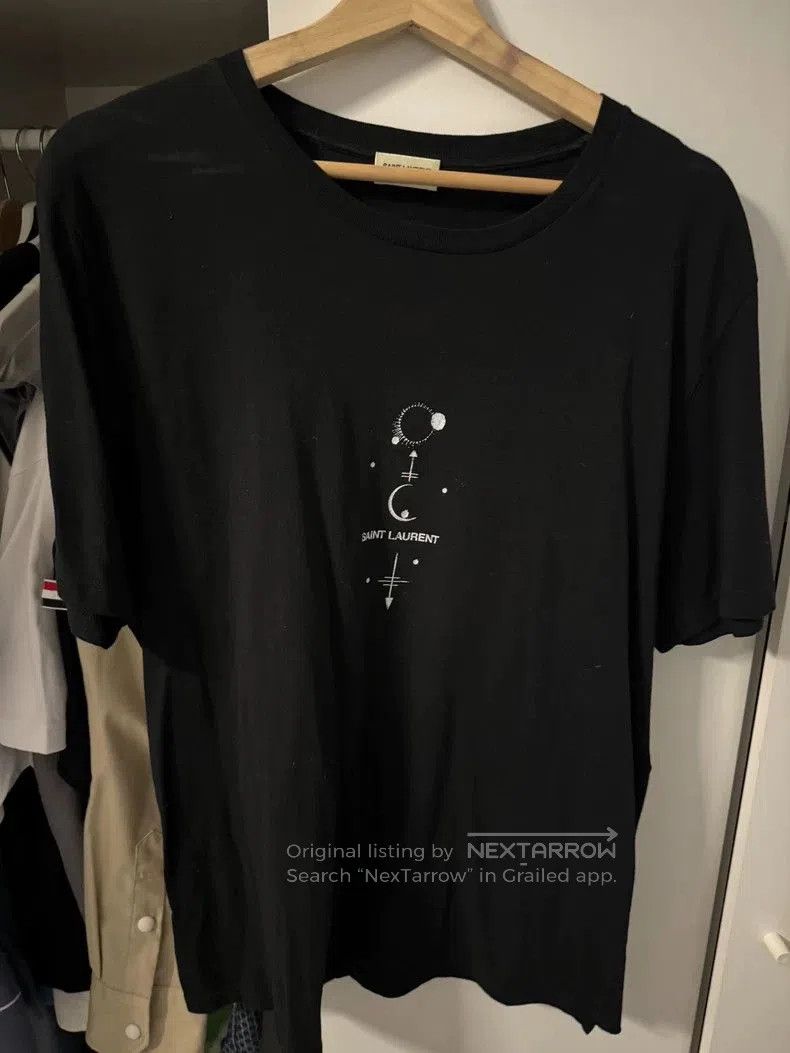 Yves Saint Laurent YSL Saint Laurent Black Logo Tee. Size US L / EU 52-54 / 3 - 1 Thumbnail