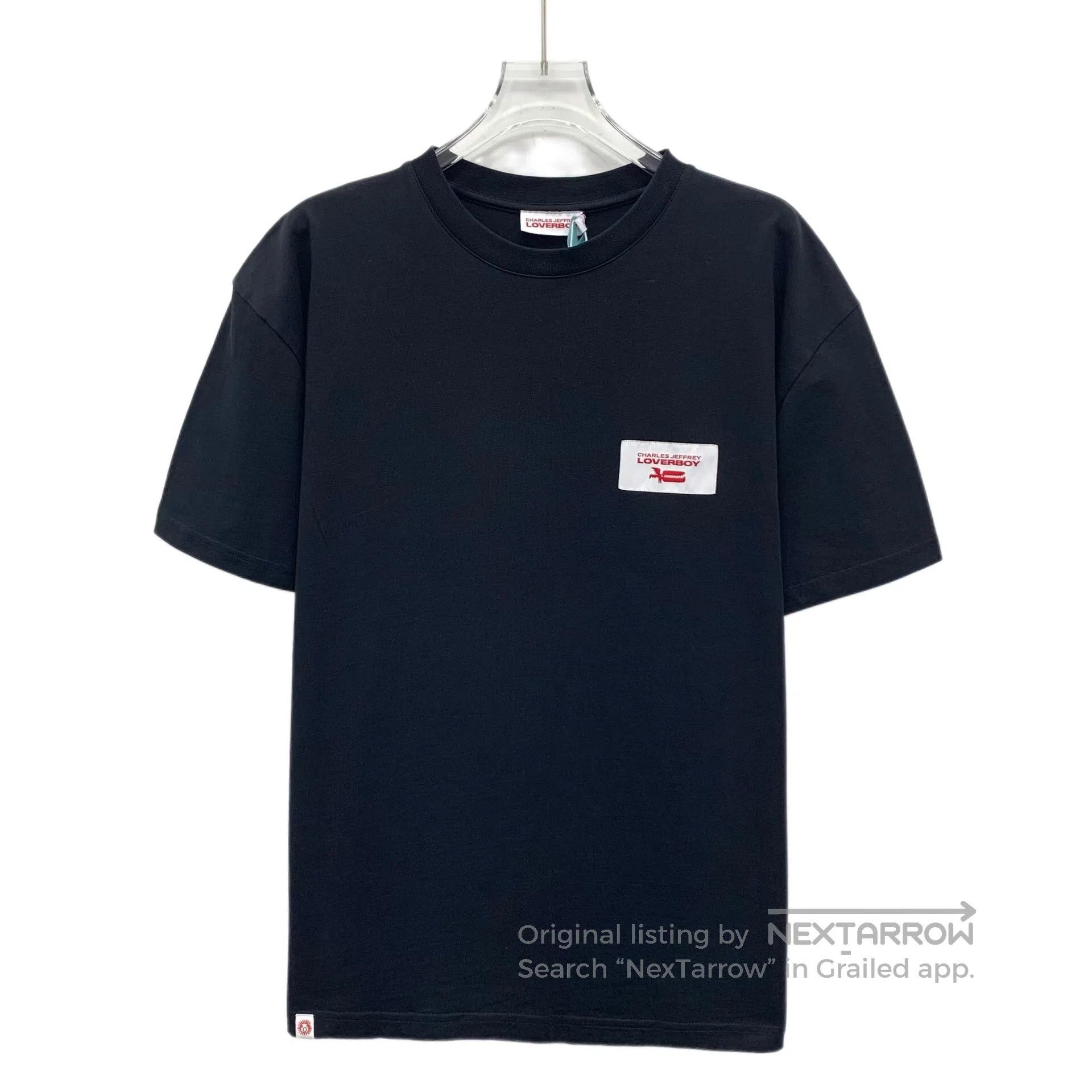 Charles Jeffrey LOVERBOY Charles Jeffrey Loverboy Black logo patch cotton round-nec Size US S / EU 44-46 / 1 - 1 Thumbnail