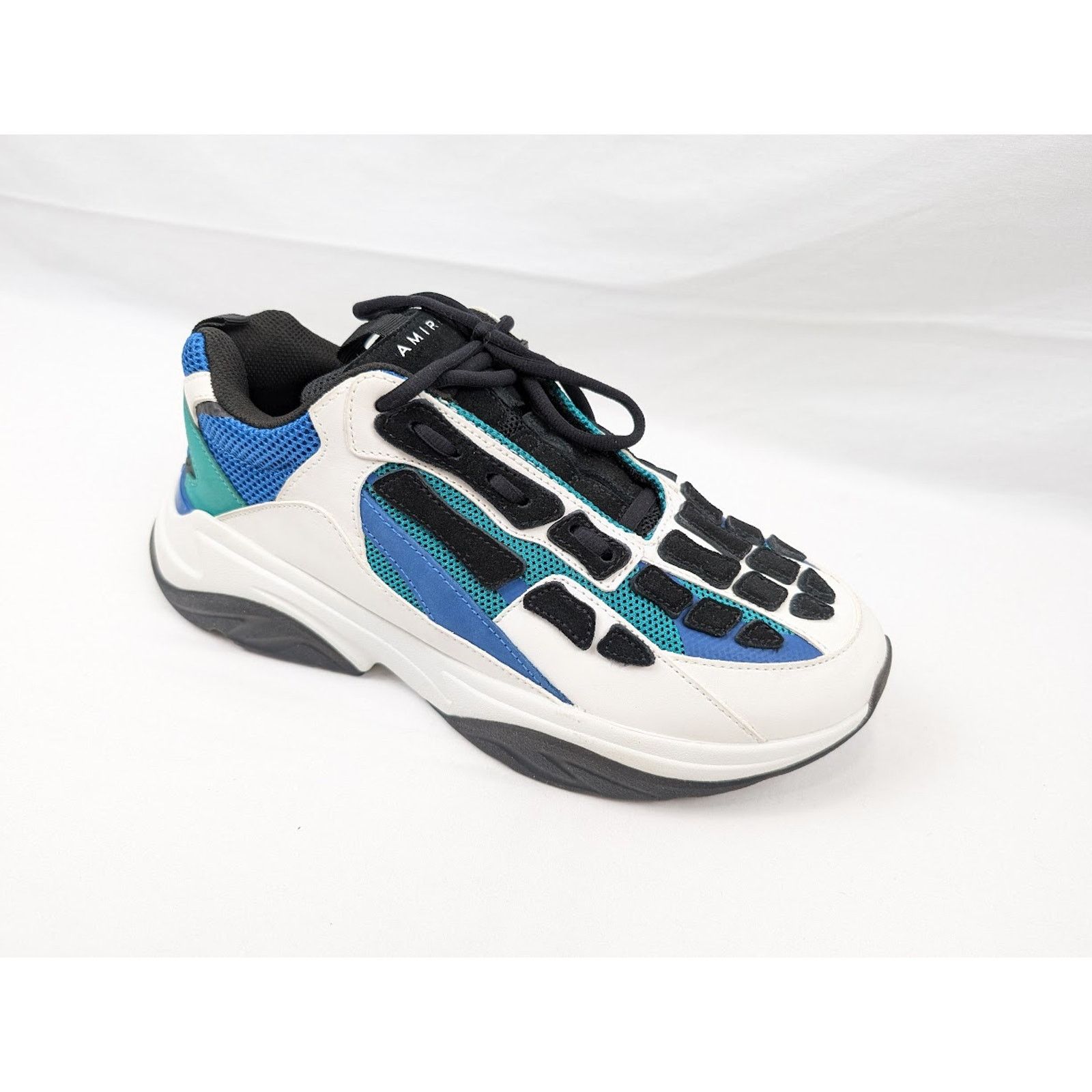Amiri o1rshd1 Bone Runners in Teal/Blue/Black Size US 12 / EU 45 - 2 Thumbnail